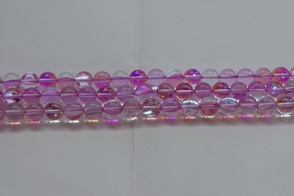 CMS1592 15.5 inches 8mm round synthetic moonstone beads wholesale