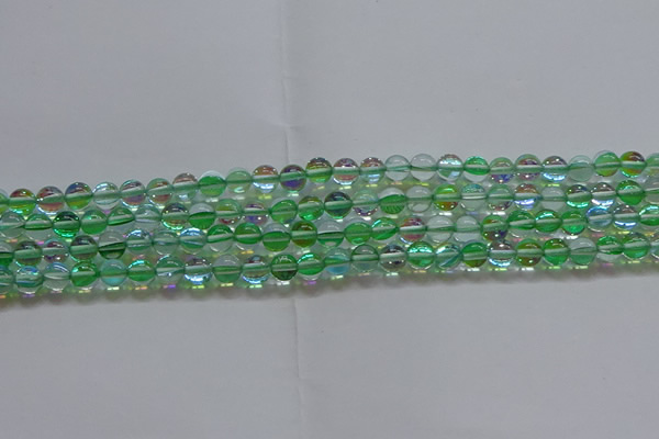 CMS1601 15.5 inches 6mm round synthetic moonstone beads wholesale
