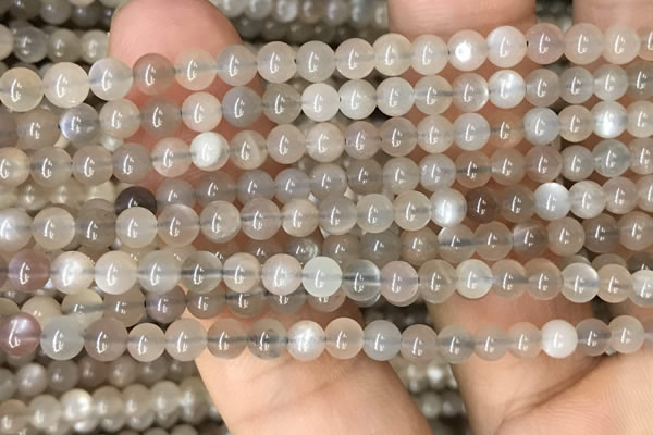 CMS1684 15.5 inches 4mm round rainbow moonstone beads wholesale