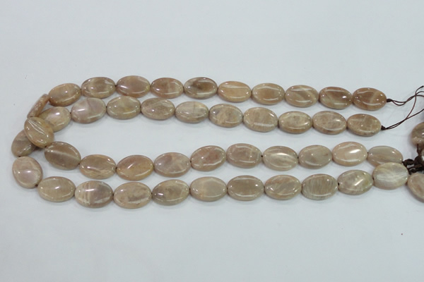 CMS17 15.5 inches 13*18mm oval moonstone gemstone beads wholesale