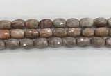 CMS1776 15.5 inches 12*16mm faceted rice AB-color moonstone beads