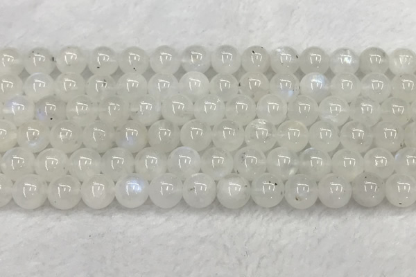 CMS1903 15.5 inches 10mm round white moonstone gemstone beads