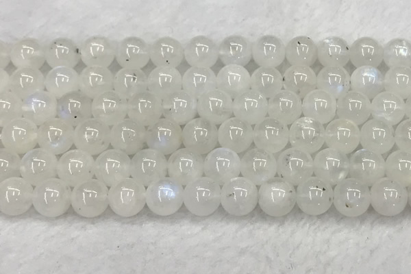 CMS1904 15.5 inches 12mm round white moonstone gemstone beads