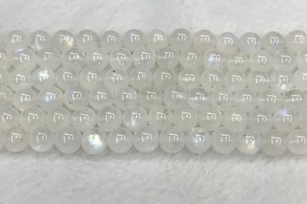 CMS1908 15.5 inches 10mm round white moonstone gemstone beads