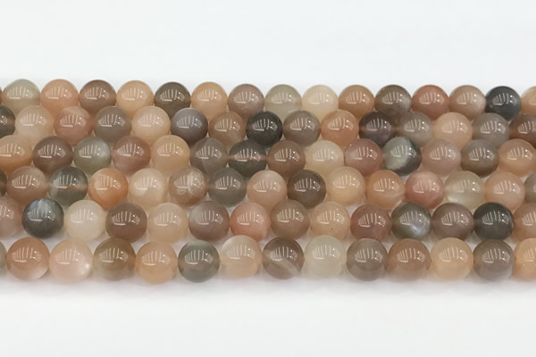 CMS2071 15 inches 8mm round moonstone gemstone beads