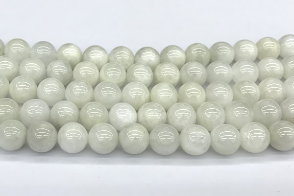 CMS2097 15 inches 10mm round white moonstone beads