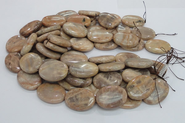 CMS21 15.5 inches 30*40mm oval moonstone gemstone beads wholesale