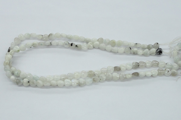 CMS211 15.5 inches 8*8mm heart moonstone gemstone beads wholesale