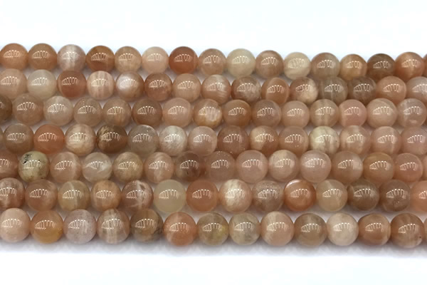 CMS2110 15 inches 7mm round moonstone beads