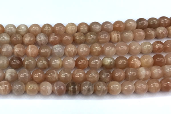 CMS2112 15 inches 9mm round moonstone beads