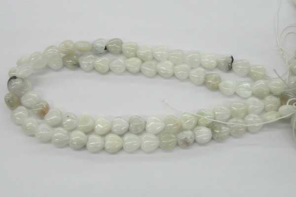 CMS212 15.5 inches 12*12mm heart moonstone gemstone beads wholesale