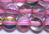 CMS2216 15 inches 6mm, 8mm, 10mm & 12mm round synthetic moonstone beads