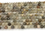 CMS2286 15 inches 4mm round grey moonstone beads wholesale
