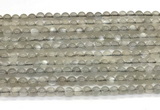 CMS2293 15 inches 4mm round grey moonstone beads wholesale