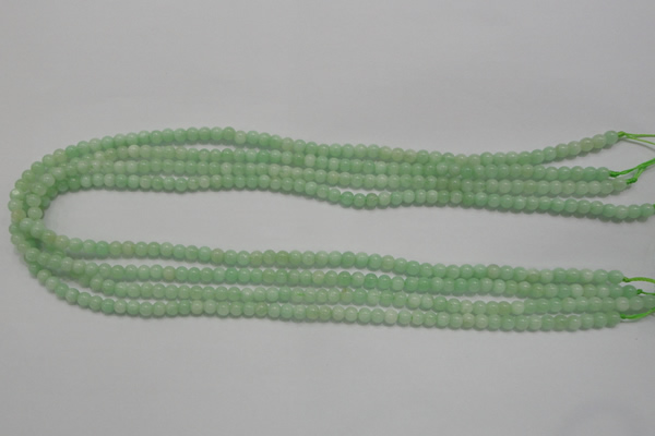 CMS401 15.5 inches 4mm round green moonstone beads wholesale