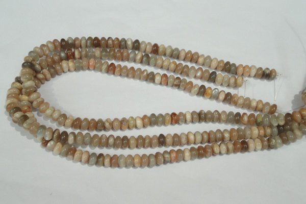 CMS518 15.5 inches 4*8mm rondelle moonstone beads wholesale