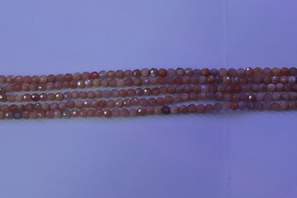 CMS569 15.5 inches 4mm faceted round moonstone gemstone beads