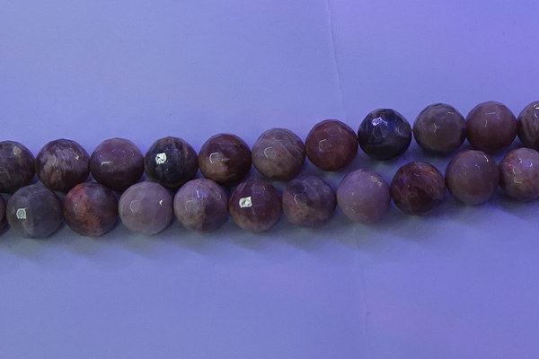 CMS576 15.5 inches 18mm faceted round moonstone gemstone beads
