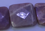 CMS596 15.5 inches 30*30mm faceted square moonstone gemstone beads