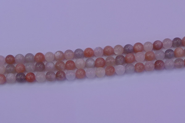 CMS622 15.5 inches 8mm round rainbow moonstone beads wholesale