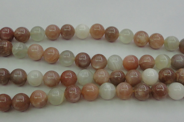 CMS895 15.5 inches 14mm round moonstone gemstone beads wholesale