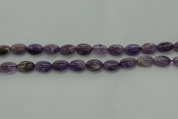CNA1037 15.5 inches 10*14mm oval dogtooth amethyst beads wholesale