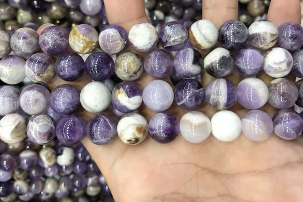 CNA1085 15.5 inches 12mm round dogtooth amethyst beads wholesale