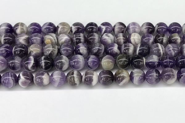 CNA1157 15.5 inches 10mm round natural dogtooth amethyst beads