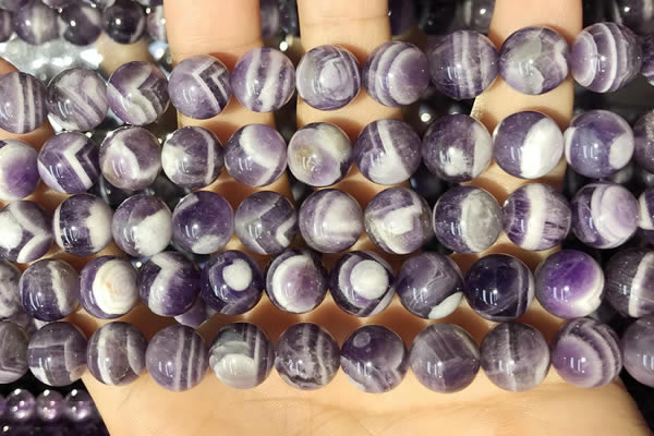 CNA1169 15.5 inches 10mm round dogtooth amethyst beads wholesale