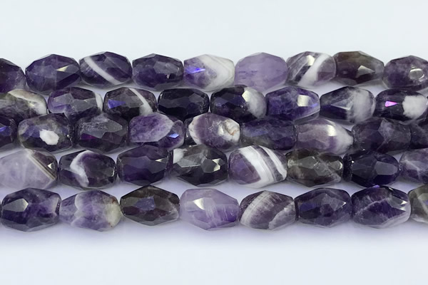 CNA1240 15 inches 10*14mm faceted nuggets dogtooth amethyst beads
