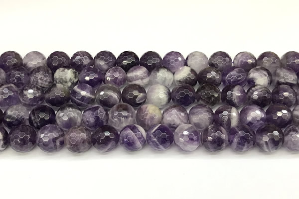 CNA1247 15 inches 10mm faceted round dogtooth amethyst beads