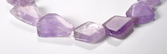 CNA16 15*27mm freeform A- grade natural amethyst beads Wholesale