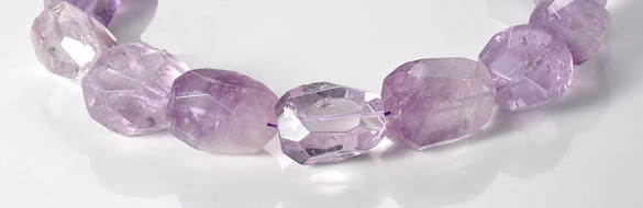 CNA17 15*28mm freeform A- grade natural amethyst beads Wholesale