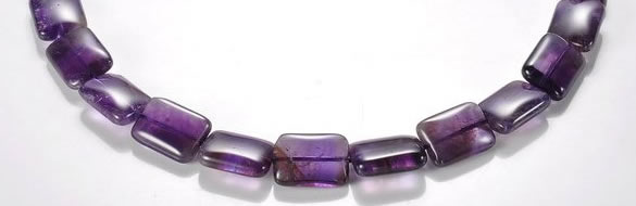CNA22 13*18mm rectangle A- grade natural amethyst bead Wholesale