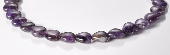 CNA26 14*14mm heart AB- grade natural amethyst beads Wholesale