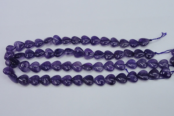 CNA283 15.5 inches 14*14mm heart natural amethyst beads wholesale