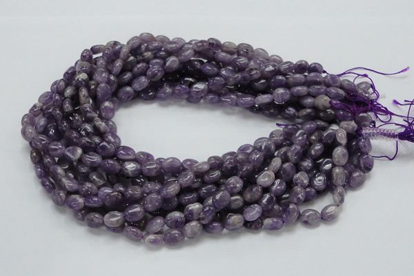 CNA31 15.5 inches 8*10mm oval grade AB natural amethyst beads