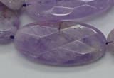 CNA335 15.5 inches 20*40mm faceted oval natural lavender amethyst beads