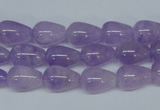 CNA416 15.5 inches 8*12mm teardrop natural lavender amethyst beads