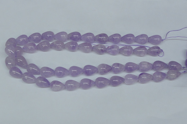 CNA418 15.5 inches 12*16mm teardrop natural lavender amethyst beads