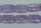 CNA440 15.5 inches 13*18mm rectangle natural lavender amethyst beads