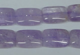 CNA441 15.5 inches 15*20mm rectangle natural lavender amethyst beads