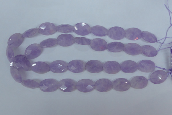 CNA457 15.5 inches 16*22mm faceted oval natural lavender amethyst beads