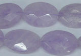CNA458 15.5 inches 18*25mm faceted oval natural lavender amethyst beads