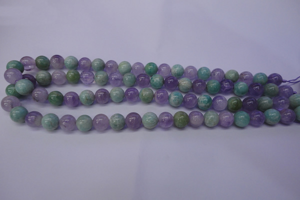 CNA653 15 inches 10mm round lavender amethyst & amazonite beads