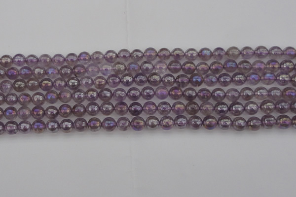 CNA701 15.5 inches 6mm round AB-color amethyst gemstone beads