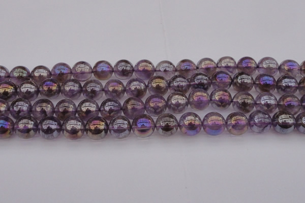 CNA704 15.5 inches 12mm round AB-color amethyst gemstone beads