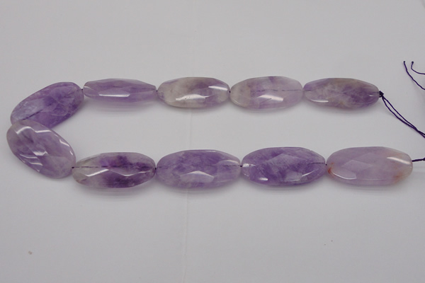 CNA750 15.5 inches 20*40mm faceted oval lavender amethyst beads
