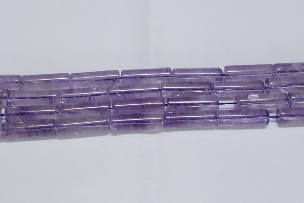 CNA816 15.5 inches 10*30mm tube natural light amethyst beads