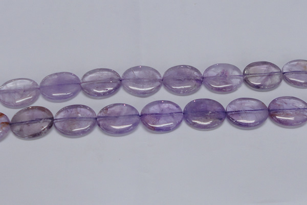 CNA836 15.5 inches 25*30mm oval natural light amethyst beads